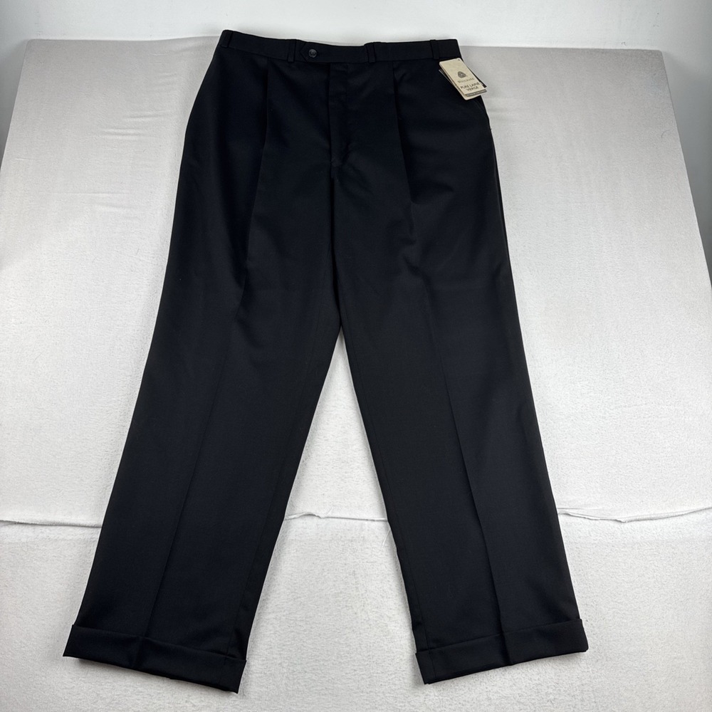New! Brandini Le Collezioni Mens 100% Wool Dress Pants fits 36*30 READ Desc
